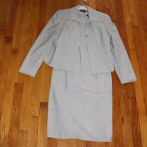 Ann Taylor gray suit dress with jacket